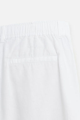 COTTON/LINEN BERMUDA SHORTS - Zara фото 10