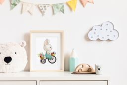 Klart набор для вышивания 8-521 Зайка на велосипеде 12 х 15.5 см