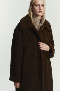 FAUX SHEARLING COAT - Zara фото 14