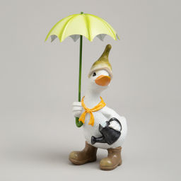 СТАТУЭТКА УТКА ПОД ЗОНТИКОМ 10,5Х12Х20 СМ