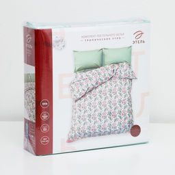 Постельное бельё Этель дуэт Тропическое утро 143х215 см-2 шт, 240х220 см, 70х70 см-2 шт  фото 5