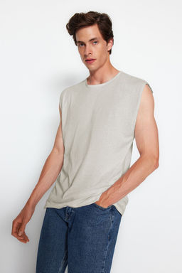 TRENDYOL MAN Siyah Basic Regular/Normal Kesim %100 Pamuk Kolsuz Atlet/T-Shirt TMNSS20AL0067 - Trendyolmilla фото 2