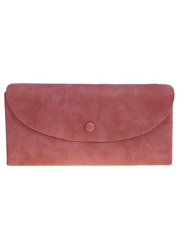 Женское портмоне из искусственной кожи, цвет розовый