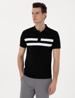 Siyah Slim Fit Ti__rt