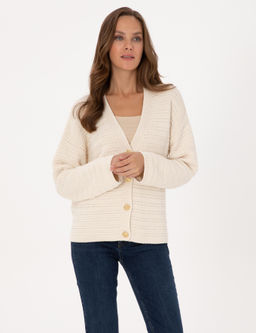 Ekru Comfort Fit Triko H_rka