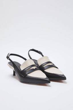 Trendyol Shoes Siyah Renk Bloklu Arkas? Ac?k Kad?n Ince Topuklu Ayakkab? TAKSS25TO00031 - Trendyolmilla фото 4
