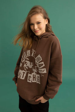 Толстовка с капюшоном Cool Tupac Oversize - Defacto фото 2