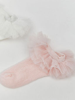 T?ll? K?z Bebek Patik ?orap 2li