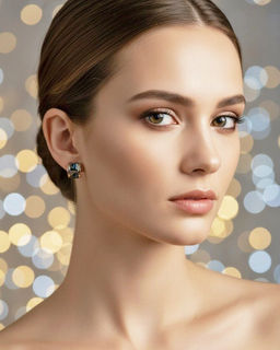 Серьги с кристаллами Swarovski
