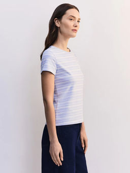 Футболка прилегающего силуэта в полоску ZR2605013409-252 / Zarina