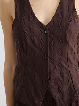 V Yaka Dokulu Kad?n Pijama Tak?m