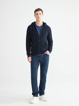 Kap??onlu Polar Erkek Fermuarl? Sweatshirt