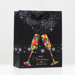 Цена за 12 шт. Пакет ламинированный Бокалы 11,5 х 14,5 х 6 см - Simaland фото 3