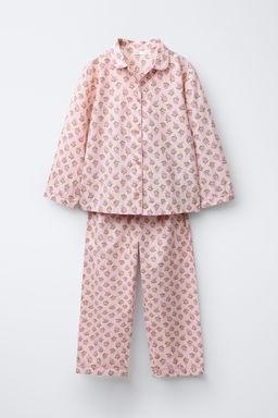 6-14 YEARS/ FLORAL SHIRT AND TROUSERS PYJAMAS