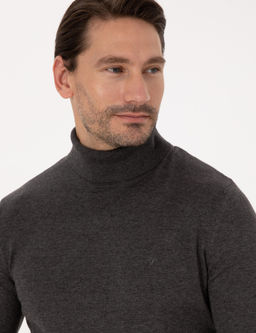 F_me Slim Fit Pamuk Kar___ml_ Bal_k__ Yaka Basic Triko Kazak - Cacharel фото 2