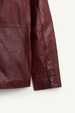 LIMITED EDITION LEATHER SUIT BLAZER - Zara фото 10