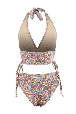 Cicek Desenli Ucgen Kapl? Yuksek Bel Regular Bikini Tak?m? TBESS26BT00041