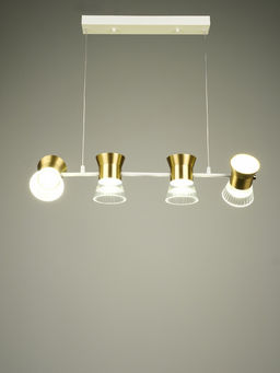 Светильник «Авион» LED 40 Вт 4000К бело-золотой 90×11×12-212 см