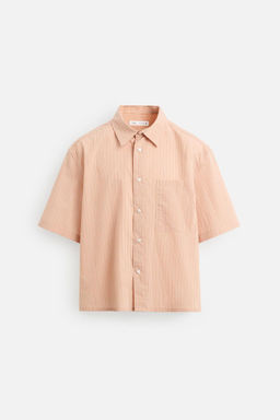 STRIPED CROPPED FIT SHIRT - Zara фото 8