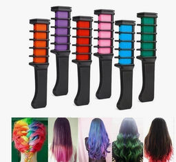 Мелки для волос с расческой HAIRCHALK IN набор 6 штук - Aopen фото 2