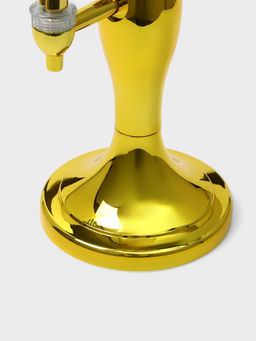 Башня пивная VaviloneDouble, колба 3 л, ёмкость для льда, подсветка, пластик, золотистая - Simaland фото 6