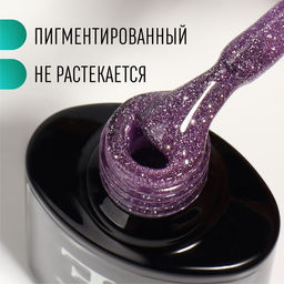 Гель лак для ногтей SHINING STAR, светоотражающий, 3-х фазный, 8мл, LED/UV, цвет сиреневый (007) - Queen fair фото 2