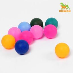 Цена за 10 шт. Шарики для кошек, 4 см (подходят для игровых комплексов), фасовка 10 шт, микс цветов