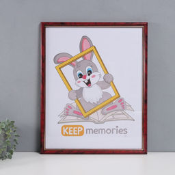 Фоторамка пластик "Пиксель" 40х50 см, яшма (пластик. экр)