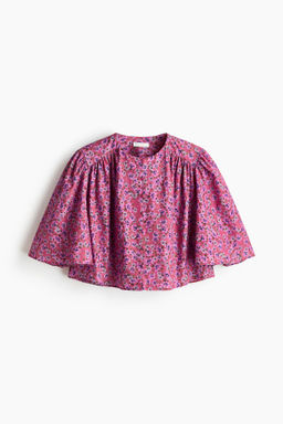 Blusa cropped de algod?n
