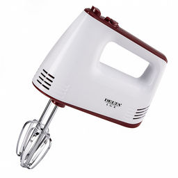 Миксер DELTA LUX DE-7700 белый с бордовым