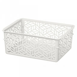Корзина пластмассовая для хранения Linden 1,4л, 19х14х7,5см, универсальная, полипропилен, светло-серый (Россия)