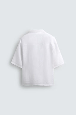 100% LINEN KIMONO SHIRT - Zara фото 18