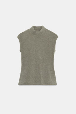 TOP SOFT CUELLO ALTO / Verde Oliva - Zara фото 7