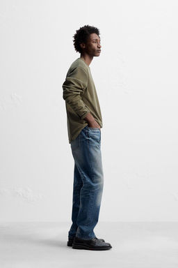 MEDIUM WEIGHT LONG SLEEVE T-SHIRT - Zara фото 13