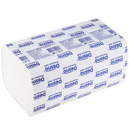 Полотенце бумажное 2-х слойное Desna premium 200л, размер листа 23х23см, V-укладка, целлюлоза 100% (Россия)