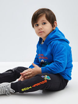 Bask?l? Uzun Kollu Erkek Bebek Hoodie - Waikiki фото 2