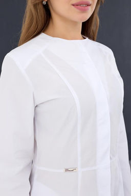 Халат женский 154 ТСД. Цвет: белый - Стильб фото 3