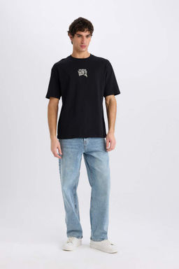 Star Wars Boxy Fit Bisiklet Yaka S?rt Bask?l? K?sa Kollu Tisort - Defacto фото 3