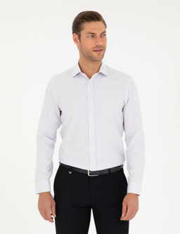 Mor Slim Fit Uzun Kollu G_mlek