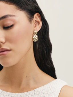 Серьги из мятого металла / Zarina