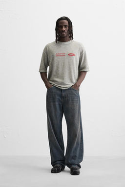 COMBINED PRINT KNIT T-SHIRT - Zara фото 3