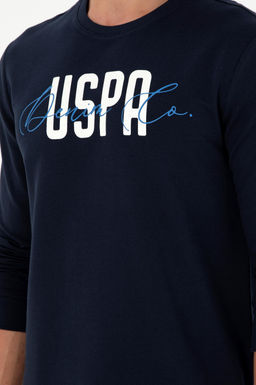 Мужской темно-синий свитшот - U.s. polo assn фото 7