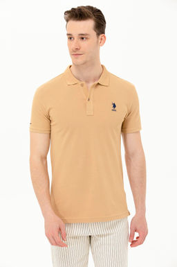 Мужская футболка Camel Polo Neck Basic - U.s. polo assn фото 17