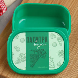 Цена за 2 шт. Ланч - бокс прямоугольный «Палитра вкуса», 150 мл