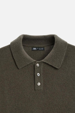 WOOL KNIT POLO SHIRT - Zara фото 8