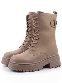 04-PAX31-2Z DK. BEIGE Ботинки зимние женские (натуральная кожа, 100% шерсть)