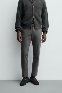 PANTAL?N CHINO SKINNY FIT / Gris antracita - Zara фото 2