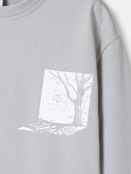 Лонгслив оверсайз Туман с принтом 7+ - Bungly фото 3