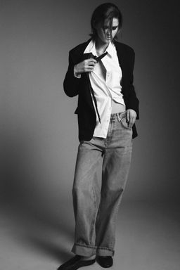 ZW COLLECTION MID-WAIST BAGGY JEANS - Zara фото 5