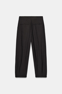CHECK TROUSERS WITH DARTS - Zara фото 7